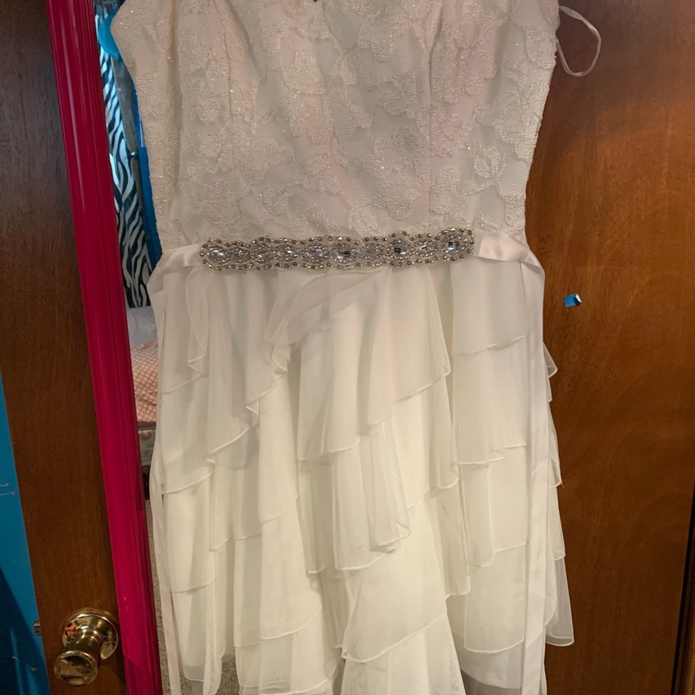 White cocktail dress
